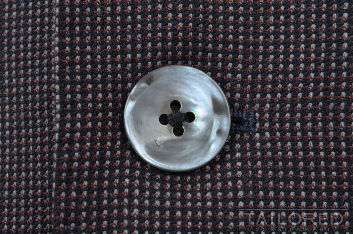 HUGO BOSS Woven Blue Red 100% Wool Mens Blazer Sport Coat Jacket - 38 S thumbnail 4