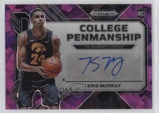 2023 Prizm Draft Picks College Penmanship Purple Ice 50/99 Kris Murray Auto 5y7