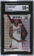 2019-20 Panini Mosaic MVPs Silver Mosaic Prizm LeBron James #298 SGC 10 GEM 3b3