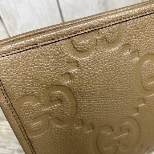 GUCCI Jumbo GG clutch bag second bag leather Shima large logo - Picture 9 of 20