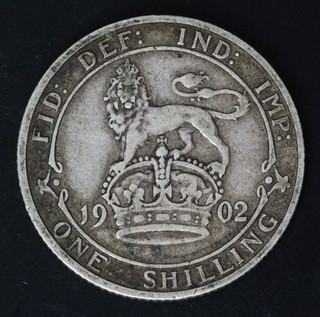 GREAT BRITAIN 1 Shilling 1902 Silver 0.925 Edward VII . VF 3830
