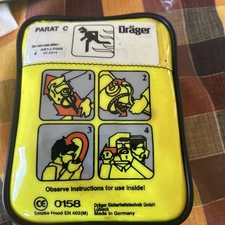 New In Bag Drager Parat C Smoke Hood EN 403(M) Training Display Dated 02 2014