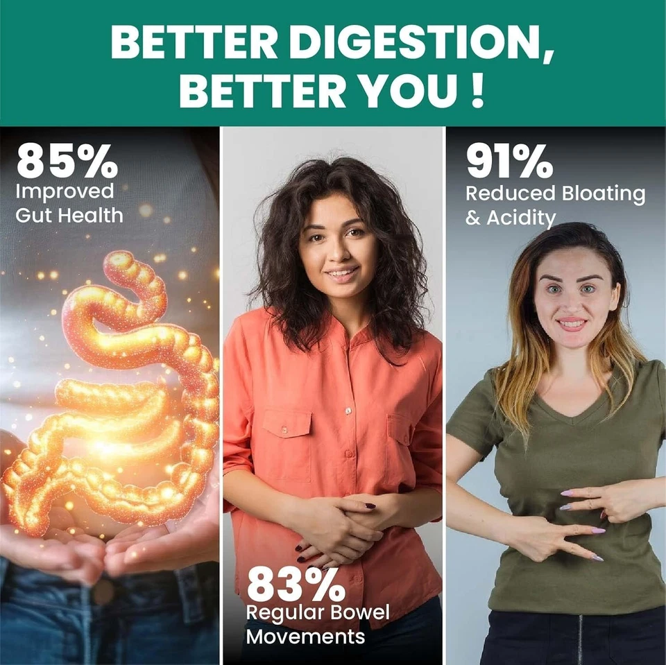 Digestive Enzyme with Bromelain & Papain Supplement 90 Tablets - Image 4 of 4