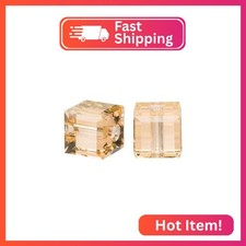 100pcs Adabele Austrian 4mm 0.16 Inch Small Faceted Loose Cube Crystal Beads L