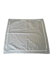 RESTORATION HARDWARE Made In Italy Pair Of 100% Cotton Euro Shams26x26 Blue/Gray