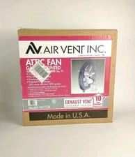 Air Vent Inc 53319 WCGB Gable Attic Ventilator Fan 1320 CFM Made In USA 