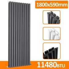 Horizontal Vertical Designer Radiator Flat Panel Oval Column Central Heating