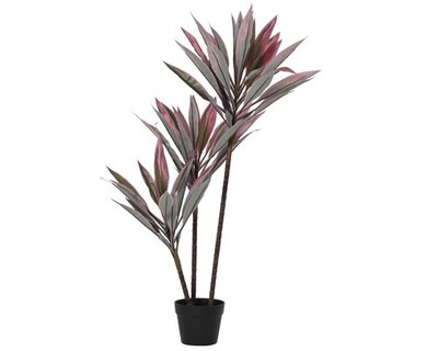 Kunstpflanze SELMA BHT 65x100x60 cm lila Pflanze Kunstblume