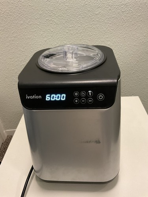 #ad Ivation Ice Cream Maker IVAICECREM36 Automatic Countertop Tested Working $150.00