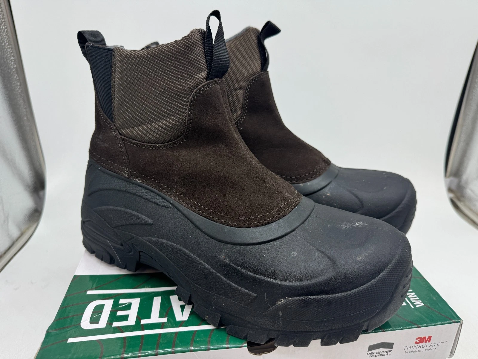 Staheekum Yukon Winter Boots Men's Black Brown Waterproof Round Toe Ankle - 11