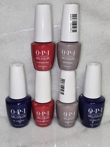 6 OPI GELCOLOR Gel Nail Polish  - OPI Soak Off GEL NAIL COLOR!