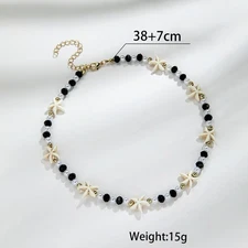 Imitation Turquoise Pearl Necklace Starfish Beaded Necklace For Women