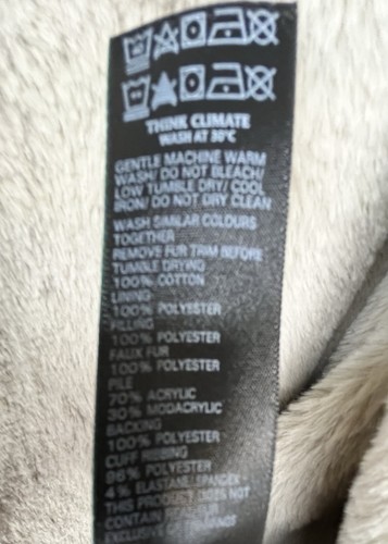 Marks and Spencer Stormwear™ Waxed Faux Fur Lined Hooded Parka Sz 22 Dark Green - Picture 9 of 16