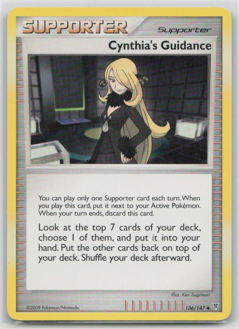 Cynthia's Guidance 136/147 Uncommon Supreme Victors Pokemon Moderately Played