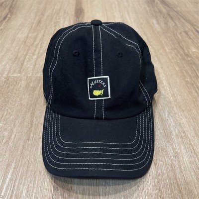 Masters Tournament Augusta National Black Caddy Hat (Contrast Stitch) (Undated)