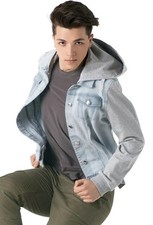 Dance Pre-Owned Hooded Jacket Denim Weissman AH10470 Large Child Hip Hop Jazz