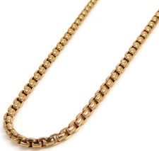 24" 2.50mm 9 Grams 14k Rose Gold Box Mens ladies Chain Italy Made Chain