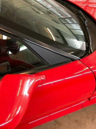 Black Carbon Fiber Decal A Pillar Trim for 97-2004 C5 Chevrolet Corvette - Picture 2 of 4