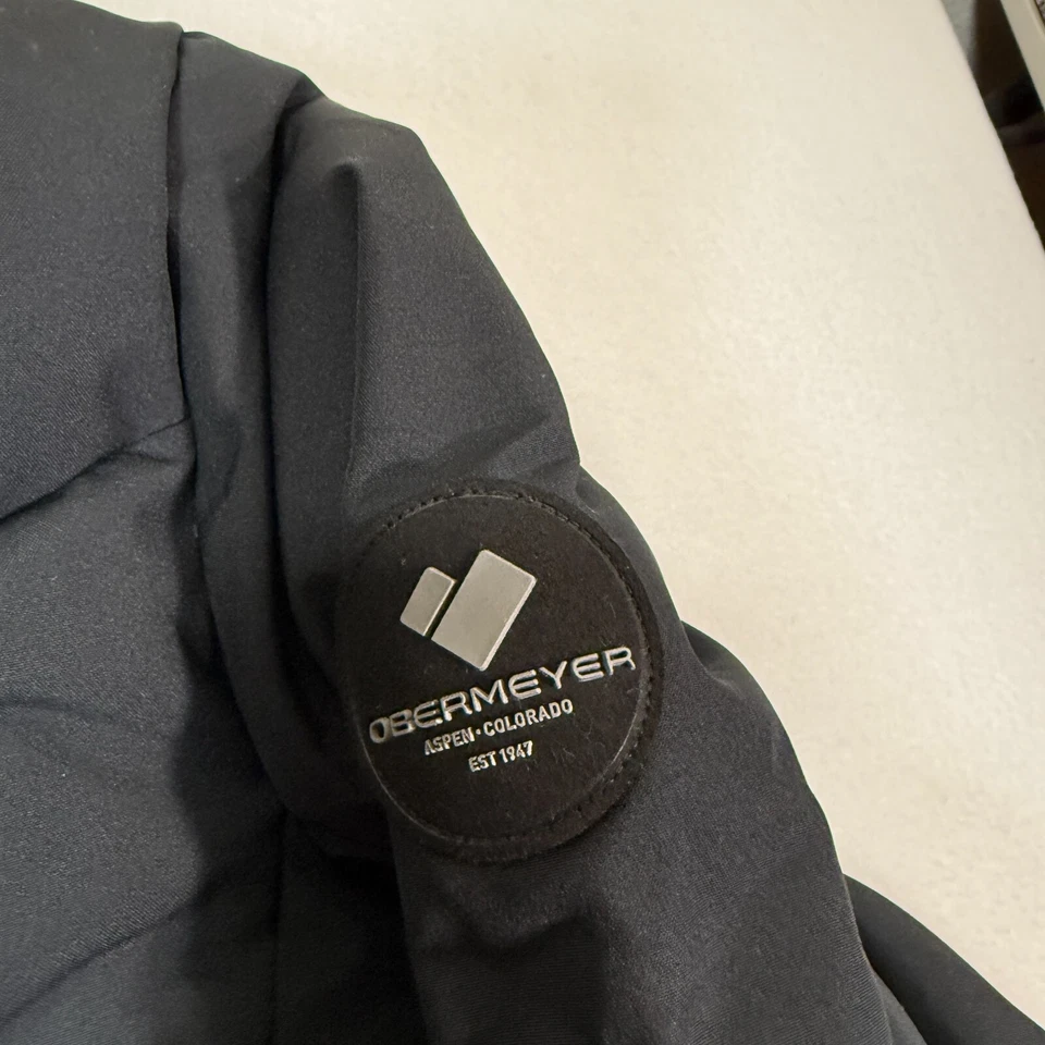 Chaqueta de plumón Obermeyer Cosima para mujer 16 negros bolsillos con cremallera esquí térmico Foto 2 de 4
