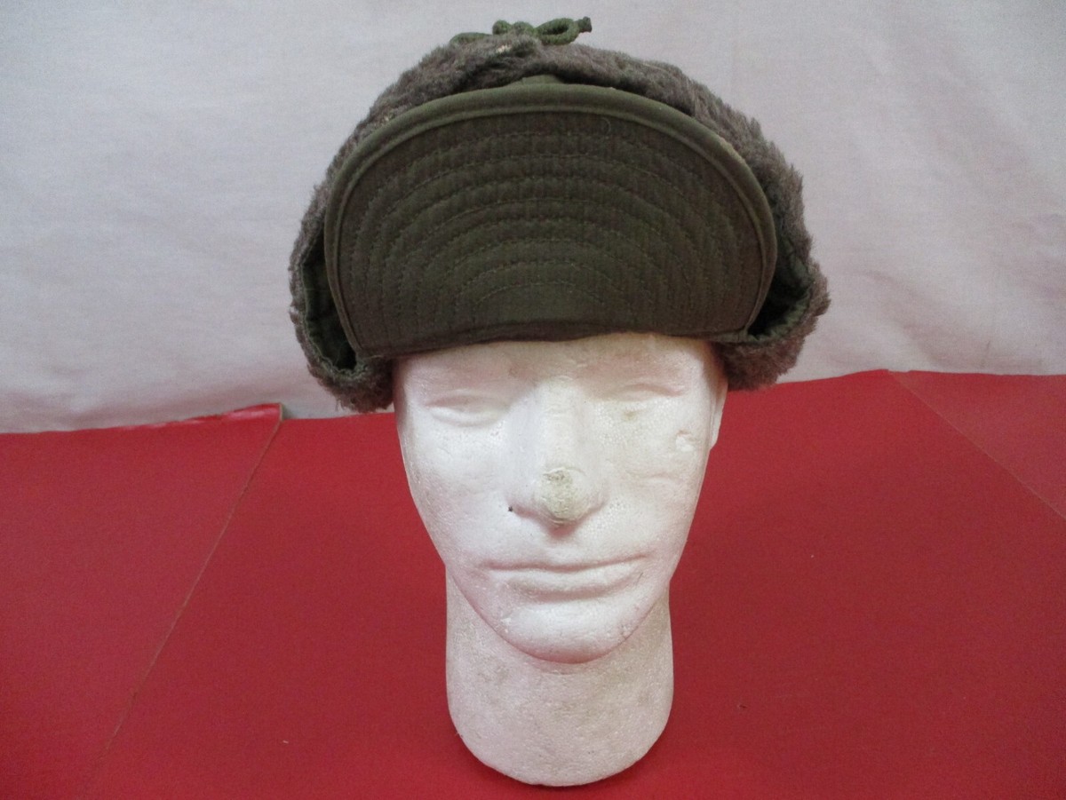 Korea US Army M1950 M-Q1 Field Pile Cap w/Visor - Size 7 - Dated