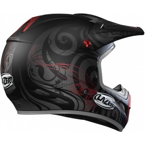 CASCO LAZER MX7 HURRICANE TAGLIA XS BLACK GREY RED CROSS ENDURO QUAD | eBay