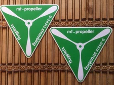 MT PROPELLER AIRCRAFT PROP DECALS - SET OF THREE- FREE & FAST SHIPPING