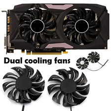 For Dataland PowerColor RX480 RX470 470D 580 Graphics Card Dual Fan GA91B2U 12V