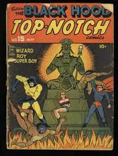 Top Notch Comics #15 GD- 1.8 Black Hood Appearance! Archie 1941