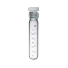 10ml Glass High Pressure Bottle Heavy Wall Vessel #15 PTFE Thred With Graduation