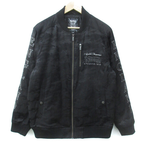 Norton MA-1*Blouson Jacket Middle Length Camouflage* Logo L Black 