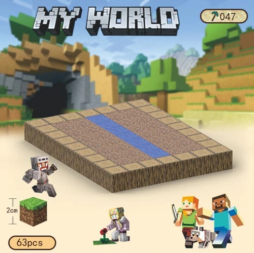 My World Magnetic Building Block Set STEM Mine Craft Toys Tiles Pixel Cube 2CM - Picture 8 of 78