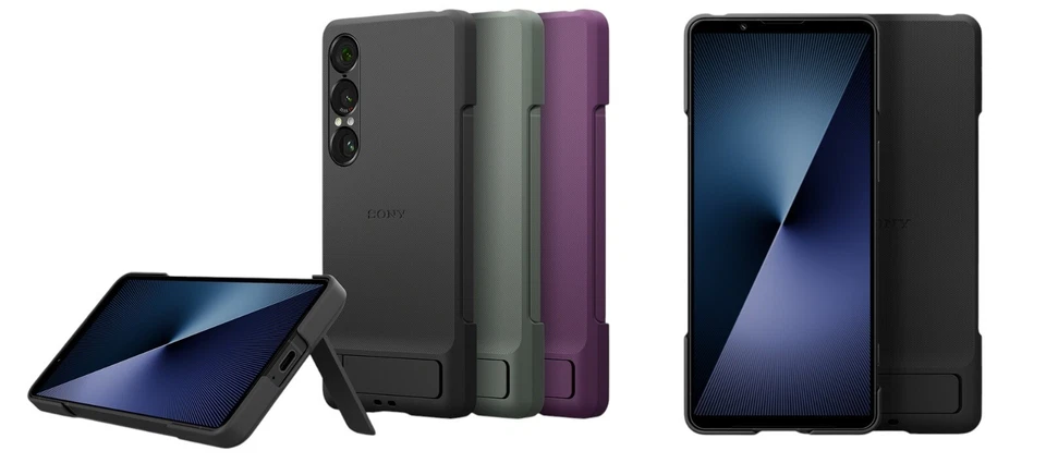 Funda estilo genuino con soporte para SONY Xperia 1 VII XQZ-CBFS - Caja abierta Foto 2 de 4