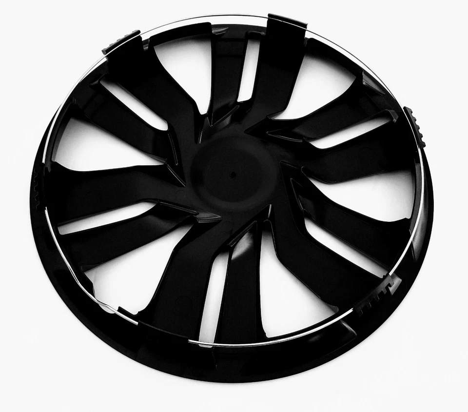 New Wheel Covers Hubcaps Fits 2015-2019 Honda Fit 15" Gloss Black Set Of 4 Foto 4 de 4