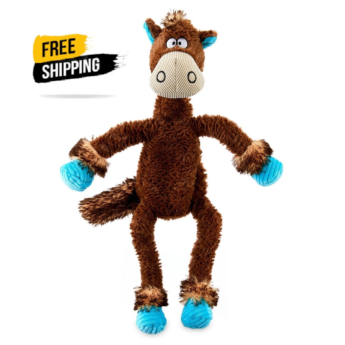 Tough Buddy Farm Friends with Rope Dog Toys