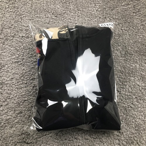 A Bathing Ape Mens Hooded Jacket Sz L Shark Camo Black Long Sleeve Pockets - Picture 15 of 15