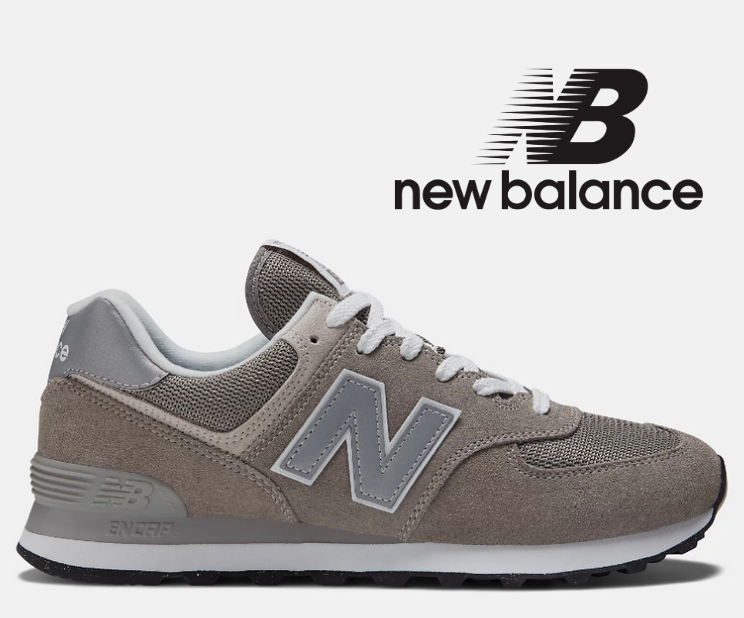 New/box New Balance Men 574 Core - Standard (D) Grey US Size Freeship