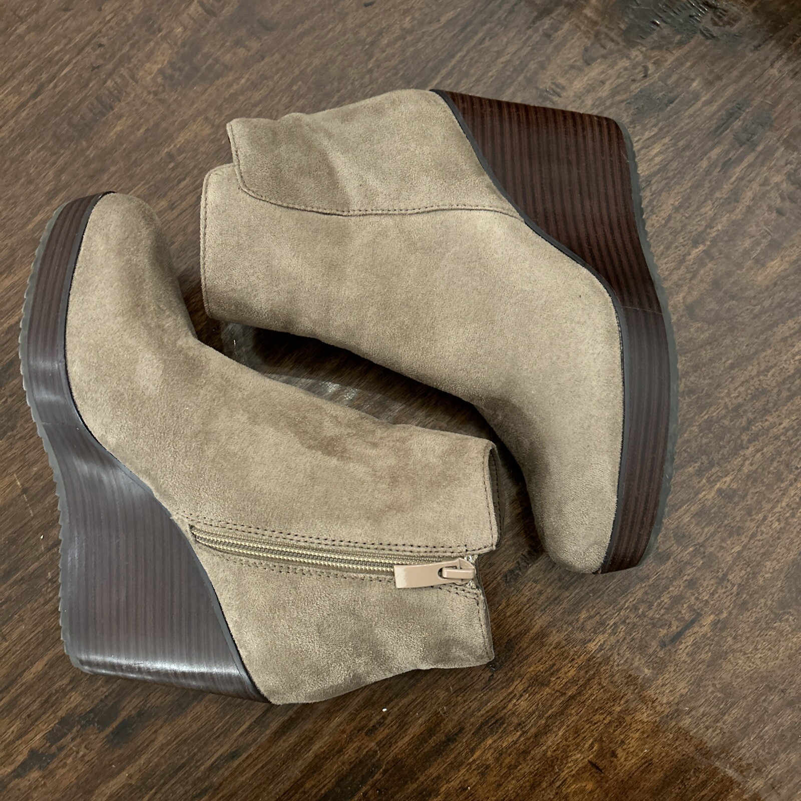 Volatile Platform Neutral Ankle Booties Boots Wom… - image 1