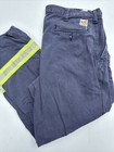 Carhartt FR 36x28 Flame Resistant Navy Blue Work Pants 63685-20 HiVis Reflective