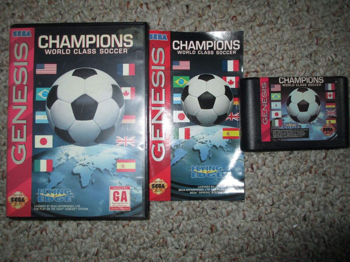 World Championship Soccer Damaged Sega Genesis Complete 