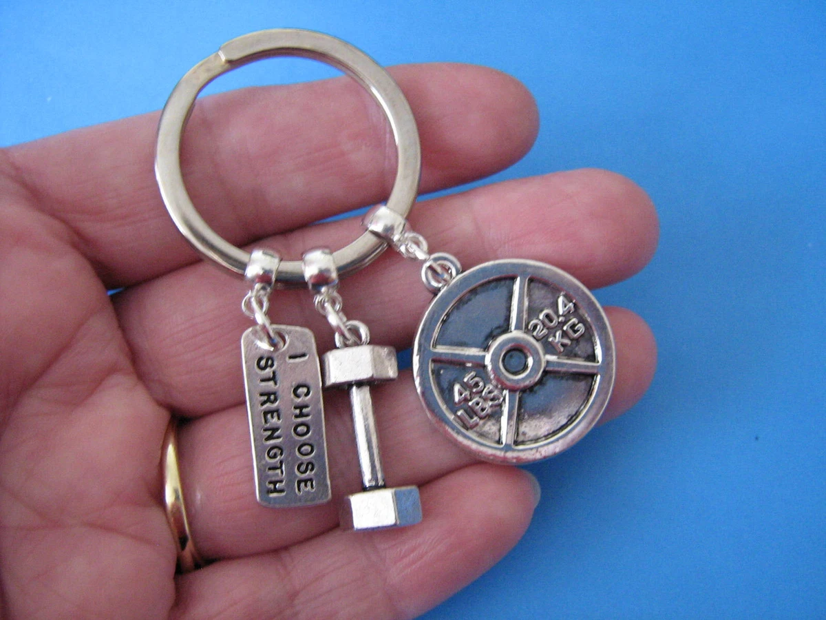 Barbell keyring hotsell