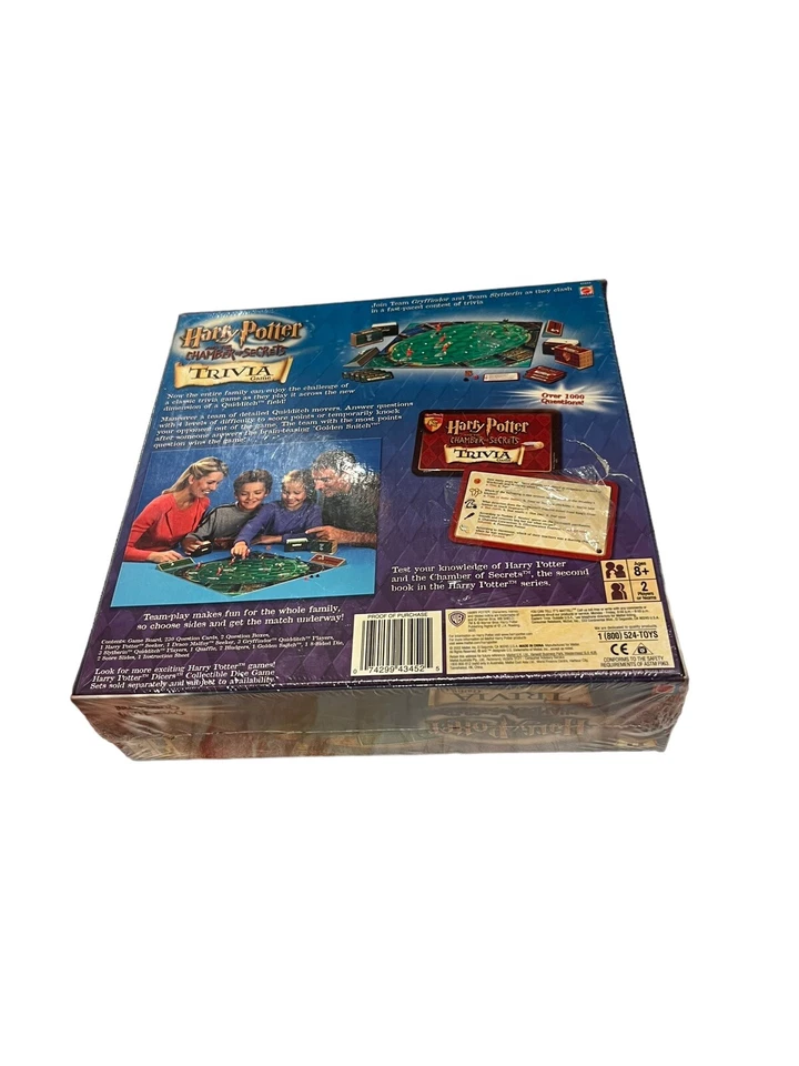 Harry Potter and the Chamber of Secrets Trivia Game 2002 New Sealed - Image 2 of 4