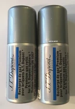 2 Cans S.T. Dupont Reusable Blue Butane Gas Use With Gatsby & Ligne 2 Petit, New