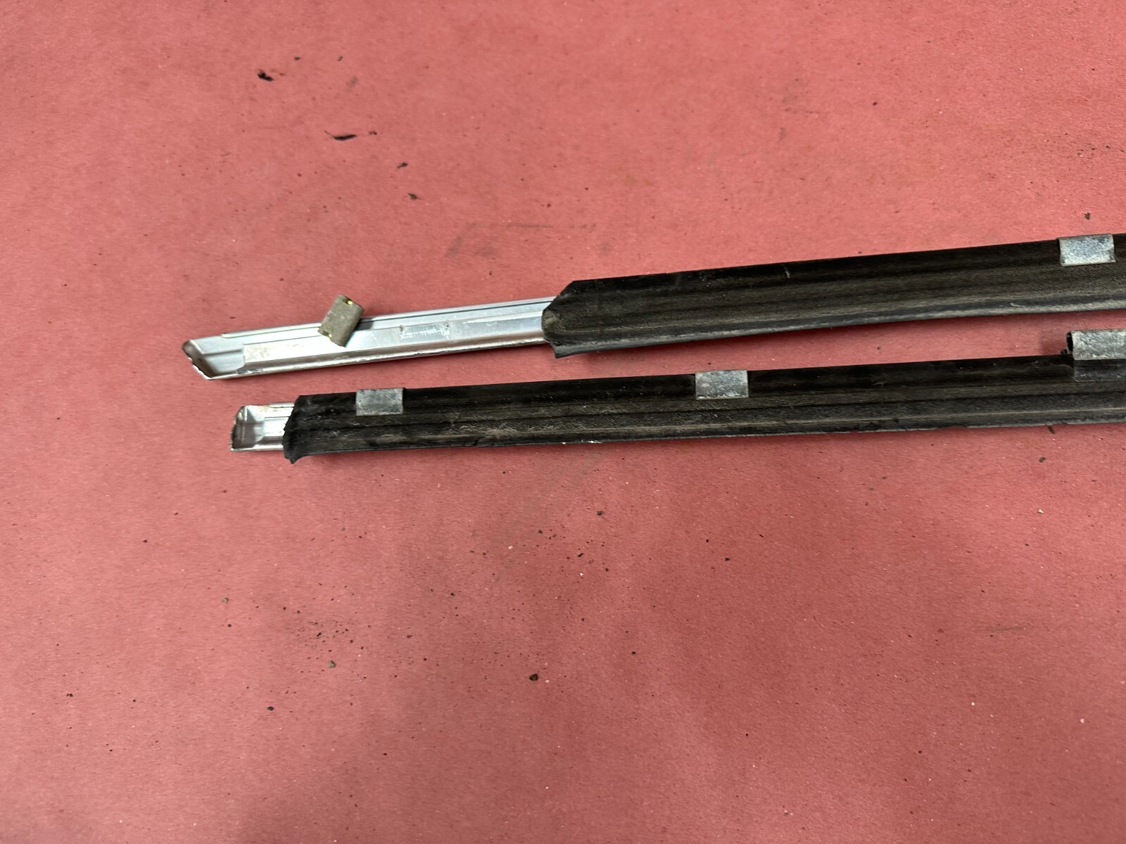 Front Door Chrome Molding Outer Pair BMW 320I 320 E21 OEM #82269  