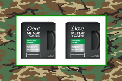 Dove Men + Care Grooming Cream  Lightweight Formula 1.75 oz (x2)