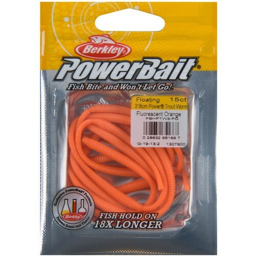 Berkley PowerBait Floating Trout Worm Natural 3in 15pk for sale online