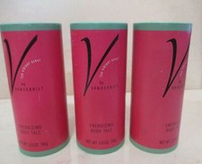 V by GLORIA VANDERBILT ENERGIZING BODY TALC 2 OZ LOT OF 3
