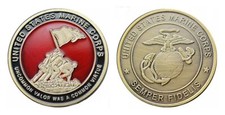 Challenge Coin: US MARINE CORPS Memorial Iwo Flag Raising-Ships from CO, USA