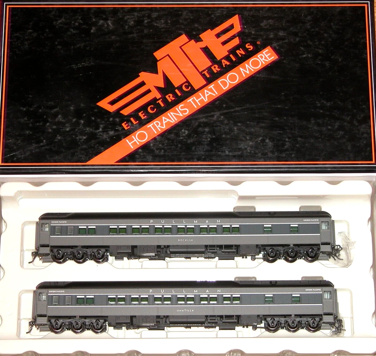 MTH Union Pacific Railroad HO Model Railroad Passenger Cars for