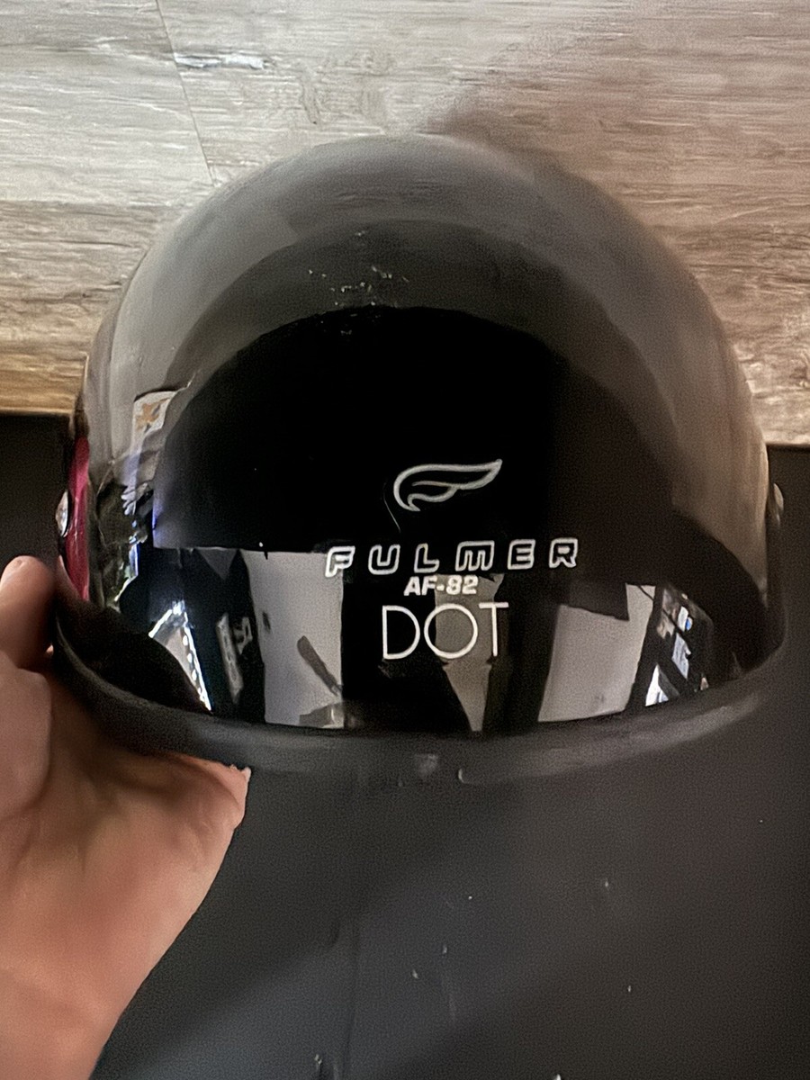 Fulmer Vintage Adult Half Helmet AF-82 Trooper Motorcycle Black