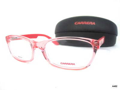 CARRERA Pink Coral Eyeglasses Frame CARRERINO 56 TSU 125 for Girls